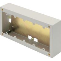 マサル工業 マサル メタルモール付属品 5個用スイッチボックス 深型 ミルキーホワイト AB6153 1個 121-4527（直送品）