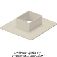 マサル工業 マサル エムケーダクト付属品 フランジ 5号70型 ミルキーホワイト MDF5703 1個 129-7107（直送品）