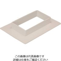マサル工業 マサル エムケーダクト付属品 フランジ 7号200型 クリーム MDF7205 1個 129-7122（直送品）