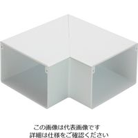 マサル工業 マサル エムケーダクト付属品 平面マガリ 4号100型 ホワイト MDM4102 1個 120-6623（直送品）