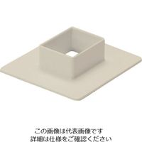 マサル工業 マサル エムケーダクト付属品 フランジ 3号 ミルキーホワイト MDF33 1個 129-7119（直送品）