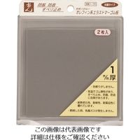 光 エラストマーゴム板 グレー1×100×100T付 2p PEG3-11T 1セット(10枚:2枚×5パック) 215-5860（直送品）