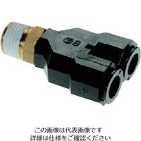 千代田通商 チヨダ フジブランチワイ(樹脂) 8mm・R1/8 8R-01BY 1個 808-3918（直送品）