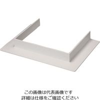 マサル工業 マサル エムケーダクト付属品 コ型フランジ 8号150型 ホワイト MDFC8152 1個 130-0243（直送品）