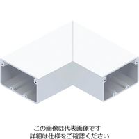 マサル工業 マサル エムケーダクト付属品 平面マガリ 6号150型 ホワイト MDM6152 1個 120-5092（直送品）