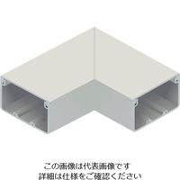 マサル工業 マサル エムケーダクト付属品 平面マガリ 6号150型 ミルキーホワイト MDM6153 1個 120-6625（直送品）