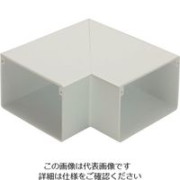 マサル工業 マサル エムケーダクト付属品 平面マガリ 5号150型 ミルキーホワイト MDM5153 1個 120-1924（直送品）