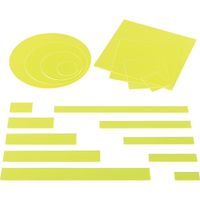 アイテック 光 アクリル正方形 蛍光グリーン 200mm角×2mm KA-203 1セット(5枚:1枚×5パック) 820-1335（直送品）