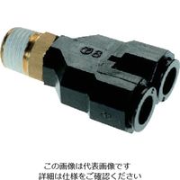 千代田通商 チヨダ フジブランチワイ(樹脂) 4mm・R1/8 4R-01BY 1個 808-3598（直送品）
