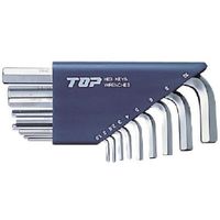 トップ工業 TOP 六角棒レンチスタンダードタイプセット 9本組 HES-9000 1セット 722-7647（直送品）