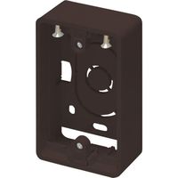 マサル工業 マサル ニュー・エフモール付属品 露出ボックス 1個用 超浅型 チョコ SFBTA19 1個 121-9331（直送品）