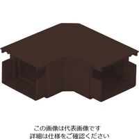 マサル工業 マサル 屋外用エムケーダクト付属品 平面マガリ 3号 チョコ MDM139 1個 130-8803（直送品）