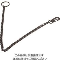 ニッサチェイン 黒ニッケルキーチェイン NO.2 1セット(5個) 127-2447（直送品）