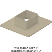 マサル工業 マサル エムケーダクト付属品 フランジ 130×60型 ライトベージュ MDF1367 1個 130-0260（直送品）