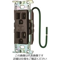 明工社 明工 ML医用接地埋込ダルブコンセントC形茶 ML1282T3C 1個 146-3968（直送品）