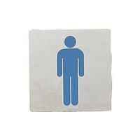 光 ステンレスサインプレート 男マーク KS895-9 1枚 224-9235（直送品）