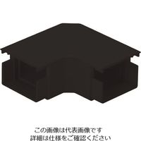 マサル工業 マサル 屋外用エムケーダクト付属品 平面マガリ 2号 ブラック MDM12W 1個 130-8847（直送品）