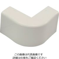 マサル工業 マサル メタルモール付属品 エクスターナルエルボ C型 ミルキーホワイト C3053 1個 120-9847（直送品）