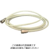 チヨダ スパイラルチューブ ストレートゼロワン ホースフィッティングタイプ 5×8 金具付き ネオグレー 全長4000mm 01T-804F（直送品）