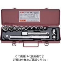 トップ工業 TOP ソケットレンチセット 差込角12.7mm 18点 SWS-413M 1セット 723-4333（直送品）