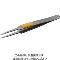 アネックスツール アネックス ラバーグリップ付ステンレスピンセット先丸型120mmフッ素加工 226 1本 829-1732（直送品）