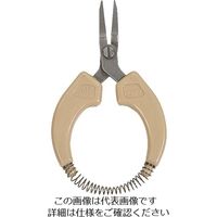 室本鉄工 メリー パームフラットノーズプライヤ(ギザなし)M19 M19-105 1丁 853-4848（直送品）