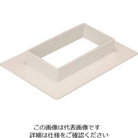 マサル工業 マサル エムケーダクト付属品 フランジ 6号150型 クリーム MDF6155 1個 129-8626（直送品）