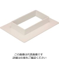 マサル工業 マサル エムケーダクト付属品 フランジ 7号150型 クリーム MDF7155 1個 129-8609（直送品）