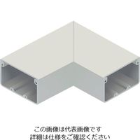 マサル工業 マサル エムケーダクト付属品 平面マガリ 6号200型 ミルキーホワイト MDM6203 1個 120-5064（直送品）