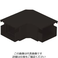 マサル工業 マサル 屋外用エムケーダクト付属品 平面マガリ 3号 ブラック MDM13W 1個 130-1864（直送品）