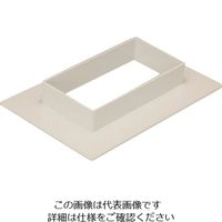 マサル工業 マサル エムケーダクト付属品 フランジ 7号150型 ミルキーホワイト MDF7153 1個 129-8646（直送品）