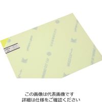光 エンビ板 蛍光グリーン 0.5×450×600mm EB455-16 1枚 820-0857（直送品）