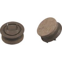 光 打ち込みフェルト ブラウン 28mm丸 LCQ-285 1セット(20個:4個×5パック) 216-3744（直送品）