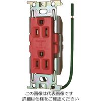 明工社 明工 ML医用接地埋込ダルブコンセントC形Sタイプ赤 ML1282T4R 1個 146-2434（直送品）