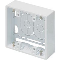 マサル工業 マサル ニュー・エフモール付属品 露出ボックス 2個用 深型 ホワイト SFBF22 1個 121-7762（直送品）