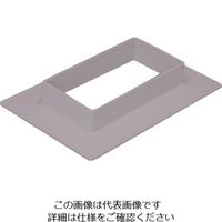 マサル工業 マサル エムケーダクト付属品 フランジ 8号 グレー MDF81 1個 129-8615（直送品）