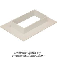 マサル工業 マサル エムケーダクト付属品 フランジ 8号150型 ミルキーホワイト MDF8153 1個 129-8604（直送品）