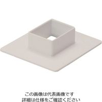 マサル工業 マサル エムケーダクト付属品 フランジ 3号40型 ホワイト MDF3402 1個 129-8663（直送品）