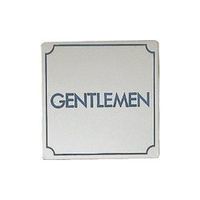 光 ステンレスサインプレート GENTLEMEN KS895-1 1枚 224-9195（直送品）