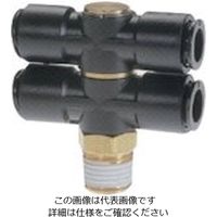 千代田通商 チヨダ フジダブルバンジョー(樹脂) 8mm・R3/8 8R-03D2 1個 808-3946（直送品）