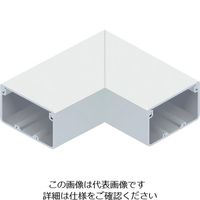 マサル工業 マサル エムケーダクト付属品 平面マガリ 8号150型 ホワイト MDM8152 1個 120-3530（直送品）