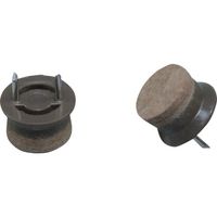 光 打ち込みフェルト ブラウン 19mm丸4P CQ1950 1セット(20個:4個×5パック) 112-9641（直送品）