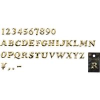 光 ゴールド文字 大 4 ABG20-4 1セット(5個) 224-7676（直送品）