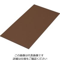 光 エラストマーゴム板 茶 1mm×140×70 T付 PEG2-21T 1セット(5枚:1枚×5パック) 215-4260（直送品）