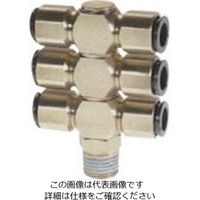 千代田通商 チヨダ フジトリプルバンジョー(金属) 10mm・R3/8 10-03D3 1個 808-3179（直送品）