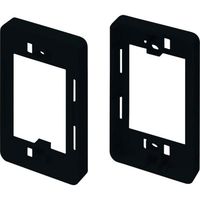 マサル工業 マサル ニュー・エフモール付属品 コンセント用引出フレーム 1個用 ブラック SFBK1W 1個 121-6192（直送品）