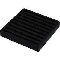 光 防振ゴム 黒 75角2枚入 WG-01-751 1セット(10枚:2枚×5パック) 848-6795（直送品）
