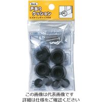 アイテック 光 ゴムクッション戸当り黒4入11×22 PGD-11-1 1セット(20個:4個×5パック) 820-1971