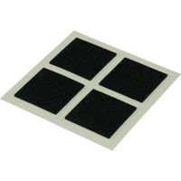 光 スベリ止めフェルト黒 25×25mm SQ2551 1セット(40個:8個×5パック) 113-2727（直送品）