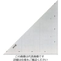 シンワ測定 シンワ 三角定規30cm方眼目盛付2枚組 77062 1個 816-4387